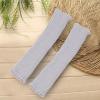 Knit Fingerless Gloves for Women, Thumbhole Warm Winter Arm Warmers Hand Warmers for Women Girls (Grey, One Size) view 2