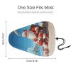 Santa Claus at Beach Waterproof Bike Seat Cover Rainproof and Dust Resistant Bike Seat Saddle Cover Bicycle Seat Cushion Protector with Drawstring view 2