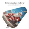 Santa Claus at Beach Waterproof Bike Seat Cover Rainproof and Dust Resistant Bike Seat Saddle Cover Bicycle Seat Cushion Protector with Drawstring view 4