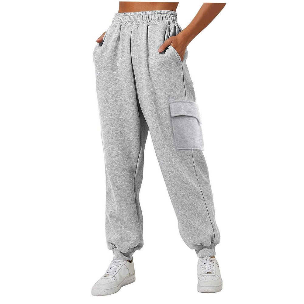 SHAOBGE Fall Homecoming Sweatpants for Women 2024 Casual Elastic Drawstring High Waist Sweatpant Vacation Oversized Y2k Pants,D-Grey,XX-Large, October 11-12,