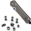 IGRIXLSD 1 Set Custom Titanium Screw Fits for Chris Reeve Large Sebenza 21, CNC Scales Handle Screws DIY Replacement Accessory(Black) view 2