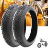 2-PCS 20/24/26 x 3.0/4.0-inch - Bike Fat Tire for MTB and Ebikes or Three-Wheeled Bicycle, Durable All-Terrain Directional Tread, Superior Density for Street & Trail Adventures(26X3.0) view 1