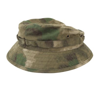 Keenso Short Brim Boonie Hat,Bucket Sun Hat with Adjustable Buckle Short Brim Oxford Fabric Bucket Hat for Fishing Trips Jungle (Camouflage)