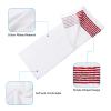 PATIKIL Large Caddy Towel 22" x 44", 1 Pcs Caddie Style Golf Towels Cotton Camping Towels for Golf Bags Golfers Tour Player Club, White-Red view 3