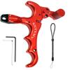 sntxmy Bow Release for Compound Bow, Archery Release Trigger, Compound Bow Release, Thumb Release. (4 Finger Bow Release, Red) view 1