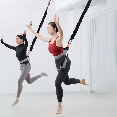 JYHHCYS Set of 1/2/3 Bungee Dance Resistance Belt Rope - Professional Hanging Heavy Cord Yoga Fitness Bungee for Aerial Dance Home Suspension Training Kit with Accessories(Set of 3,XL-60~70kg)