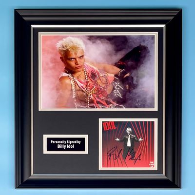 Idol Signed Photo In Luxury Handmade Wooden Frame & AFTAL Member Certificate Of Authenticity Music Memorabilia Autograph The Cage Poster