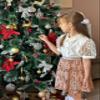 Rolanko Girls Sequin Skirt Elastic Waist Glitter Sparkly Skirt with Lining Shiny Skort for Kids Dance Party (Golden, 8-10) view 3