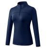 The Warmth of Other Suns Square Neck Tops for Women Womens Sun Shirt Long Sleeve Navy view 1