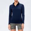 The Warmth of Other Suns Square Neck Tops for Women Womens Sun Shirt Long Sleeve Navy view 2