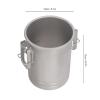 Camping Cookware Set, Portable Camping Pot with Lid, Stainless Steel Steaming and Boiling Camping Pot, Outdoor Cooking Pot Cookware for Outdoors Indoors Kitchen Campfire view 2
