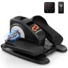 Goplus Under Desk Elliptical Machine, Electric Seated Pedal Exerciser with LED Display Monitor, Remote Control, Portable Fully Assembled Ellipse Leg Exerciser for Seniors Adults Home Office (Black) view 1