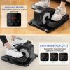 Goplus Under Desk Elliptical Machine, Electric Seated Pedal Exerciser with LED Display Monitor, Remote Control, Portable Fully Assembled Ellipse Leg Exerciser for Seniors Adults Home Office (Black) view 2