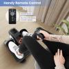 Goplus Under Desk Elliptical Machine, Electric Seated Pedal Exerciser with LED Display Monitor, Remote Control, Portable Fully Assembled Ellipse Leg Exerciser for Seniors Adults Home Office (Black) view 4