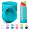 Alwenid 2PCS Silicone Water Bottle Boot for Owala 32 Oz, Anti-Slip Protective Sleeve Bottom Bumper Protector for FreeSip, Twist, and Flip Stainless Steel Water Bottles (Blue) view 1