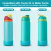 Alwenid 2PCS Silicone Water Bottle Boot for Owala 32 Oz, Anti-Slip Protective Sleeve Bottom Bumper Protector for FreeSip, Twist, and Flip Stainless Steel Water Bottles (Blue) view 2