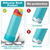 Alwenid 2PCS Silicone Water Bottle Boot for Owala 32 Oz, Anti-Slip Protective Sleeve Bottom Bumper Protector for FreeSip, Twist, and Flip Stainless Steel Water Bottles (Blue) view 4
