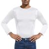 NELKBI Holster Shirt for Men Concealed Carry, Crew Neck, White, All-Day-Comfort Easy Breath Compression Shirt view 3