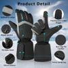 YBWLCLO Heated Gloves for Men Women, Touchscreen Electric Waterproof Heating Gloves for Cycling Camping Motorcycle Driving Hiking Skiing Snowboarding Outdoor Winter Sport view 4
