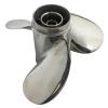 DSUIUWER Stainless Steel Propeller Compatible with Yamaha 9.9Hp 15Hp 20Hp Outboard Engine 9 1/411-J, 63V-45943-00-EL view 3