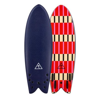5'8" Retro Fish-Quad Fin Soft Surfboard by Catch Surf-MB24