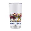 Gametime Sidekicks SEC 20oz White Tumbler - Officially Licensed, 18/8 Stainless Steel, Double-walled, Vacuum-insulated, UV LED Printed Logos - Mascot view 2