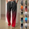 Cambkatl Men's Stylish Gradient Sweatpants Comfy Casual Joggers Drawstring Waist Sports Lounge Pants with Pockets view 2