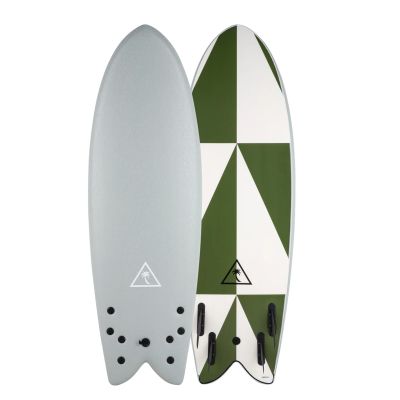 5'8" Retro Fish Quad Fin Soft Surfboard by Catch Surf