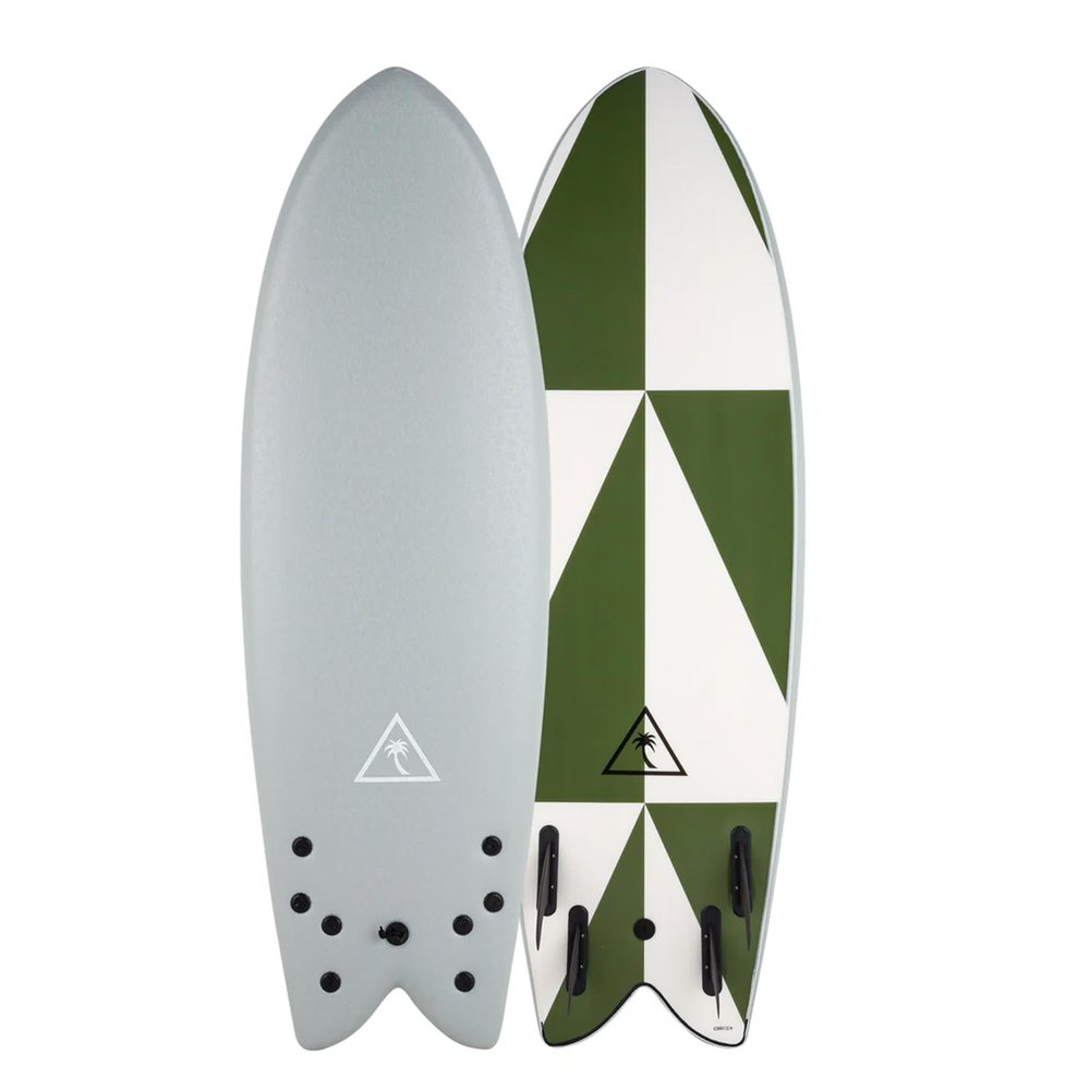 5'8" Retro Fish Quad Fin Soft Surfboard by Catch Surf