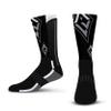 For Bare Feet WNBA LAS VEGAS ACES Zoom II Crew Sock Size Medium view 1