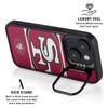 Skinit Kickstand Phone Case Compatible with iPhone 14 Plus - Officially Licensed NFL San Francisco 49ers Zone Block Design view 2