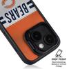 Skinit Kickstand Phone Case Compatible with iPhone 14 Plus - Officially Licensed NFL Chicago Bears White Striped Design view 4