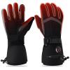 YBWLCLO Heated Gloves for Men Women, New Upgrade Rechargeable 6000mAh Heated Gloves, Touchscreen Waterproof Winter Heated Motorcycle Gloves Skiing Camping Hunting Cycing Hiking Fishing Gloves view 1