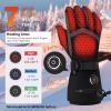 YBWLCLO Heated Gloves for Men Women, New Upgrade Rechargeable 6000mAh Heated Gloves, Touchscreen Waterproof Winter Heated Motorcycle Gloves Skiing Camping Hunting Cycing Hiking Fishing Gloves view 2