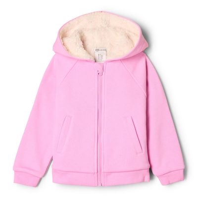 Amazon Essentials x Sofia Grainge Unisex Babies' Zip Hoodie Sweatshirt, Pink, 4T