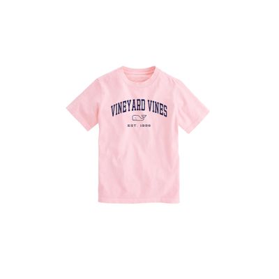 Vineyard Vines Boys' Heritage Wash Short-Sleeve Tee, Flamingo, Small