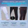 Essenclo Boys Compression Pants Leggings Tights Youth Athletic 3 Piece Base Layer Gear for Kids Sports, Football, Soccer - E2300 - BGW - 3-4 view 4