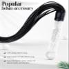 VFOX Flogger for Adult Bedroom Play Horse Riding Whip 27.5 inch Faux Leather Glass Handle view 2