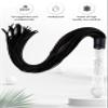 VFOX Flogger for Adult Bedroom Play Horse Riding Whip 27.5 inch Faux Leather Glass Handle view 4