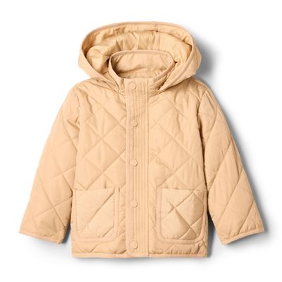 Amazon Essentials x Sofia Grainge Unisex Babies' Midweight Field Jacket with Hood, Tan, 12 Months