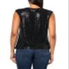 Shine DOT Extended Shoulder Keyhole CAMI Black/Black view 2