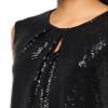 Shine DOT Extended Shoulder Keyhole CAMI Black/Black view 3