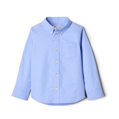 Amazon Essentials x Sofia Grainge Baby Boys' Stretch Oxford Collar Shirt, Powder Blue, 24 Months