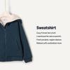 Amazon Essentials x Sofia Grainge Unisex Babies' Zip Hoodie Sweatshirt, Dark Navy, 24 Months view 3