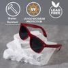 Kids Sunglasses with UV400 Protection - Lightweight Frames - Shatter-Resistant Lenses (Gloss Pink, Smoke) view 3