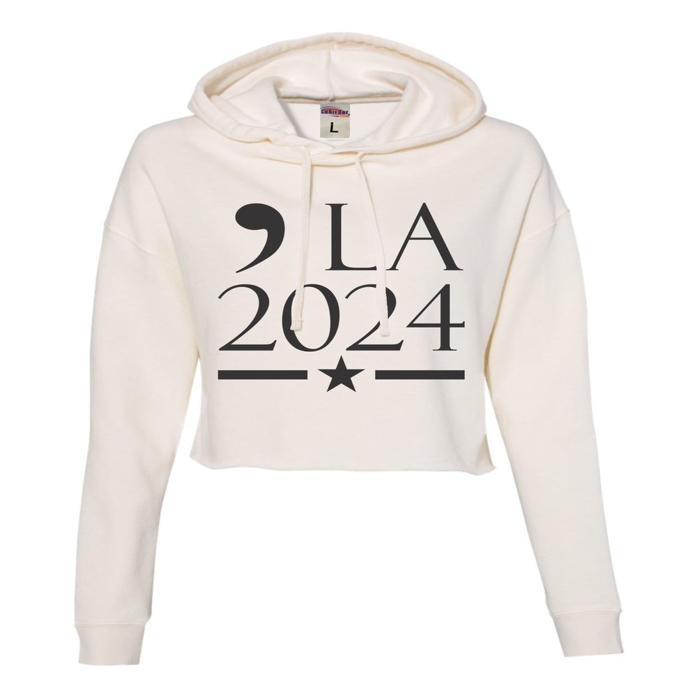 Go All Out Small Bone Women Comma La 2024 Cropped Hooded Sweatshirt