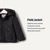 Amazon Essentials x Sofia Grainge Unisex Toddlers' Hooded Insulated Midweight Field Jacket, Black, 4T view 3