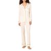 Amazon Essentials x Sofia Grainge Women's Stretch Modal Long-Sleeve and Full-Length Bottom Pajama Set, Ivory, X-Large view 1