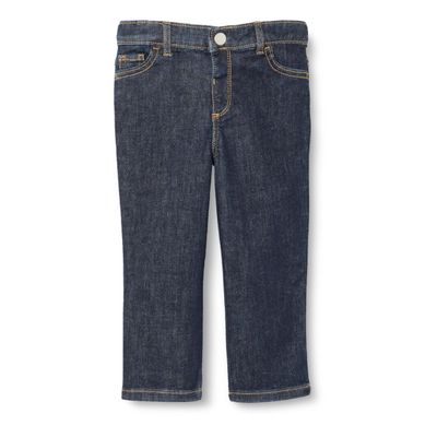 Amazon Essentials x Sofia Grainge Toddler Boys' Straight Fit Jeans, Dark Indigo Wash, 4T