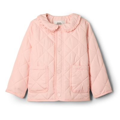 Amazon Essentials Unisex_baby Quilted Mid-Weight Field Jacket, Pink, 24 Months